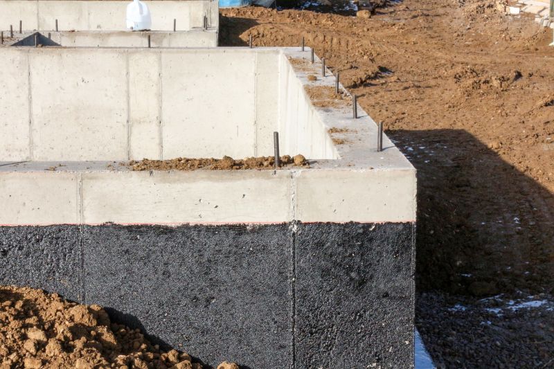 Waterproofing Application on Foundation Wall